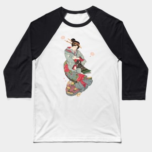 Lady in a Spring Storm Baseball T-Shirt